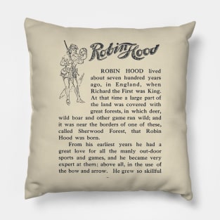 Robin Hood - Sherwood Forest - Little John - Children's book Pillow