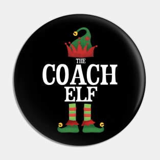 Coach Elf Matching Family Group Christmas Party Pajamas Pin