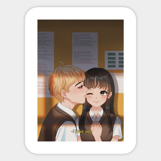 Aesthetic anime girl and boy - Aesthetic Anime Girl And Boy - Sticker | TeePublic Aesthetic anime girl and boy - Aesthetic Anime Girl And Boy - Sticker | TeePublic