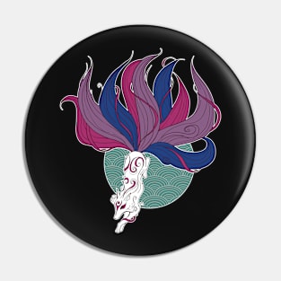 Bisexual Kitsune Pin