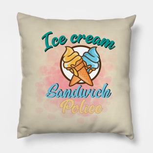 Ice cream Sandwich Police Pillow