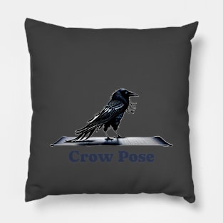 Crow in kakasana yoga pose Pillow