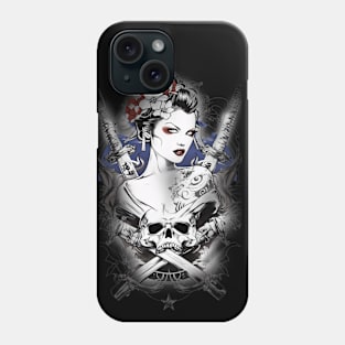 Geishas and Bushido, Eastern Culture Graphic T-shirt 19 Phone Case