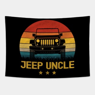 Vintage Jeep Jeep Uncle Jeep men Jeeps Lover Tapestry