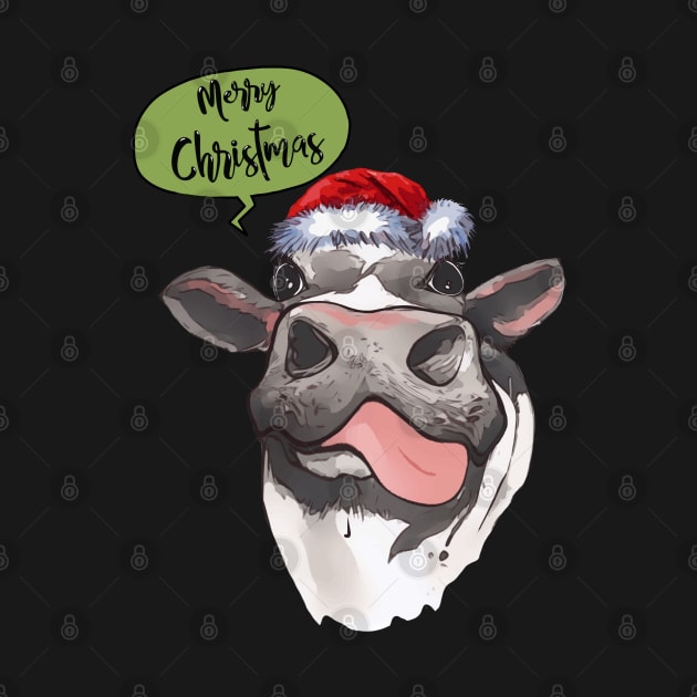 Christmas sweater cow christmas by Collagedream