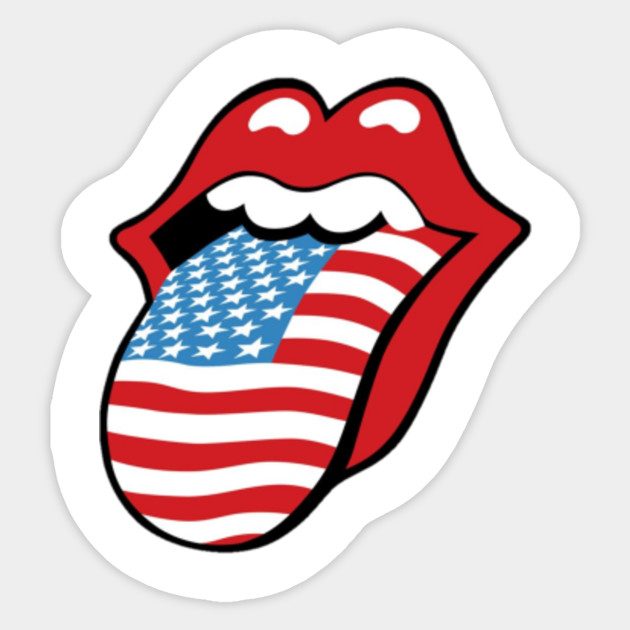 rolling stones flag tongue tee
