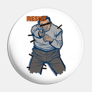 Resist oppression Pin