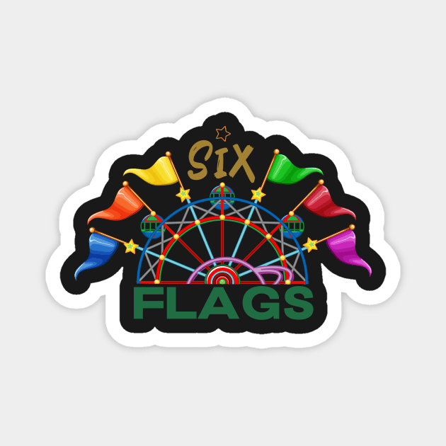 Six Flags Great Adventure Magnet by Ras-man93