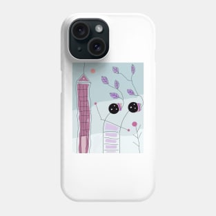 Kids and Skyscraper Stick Figure Phone Case