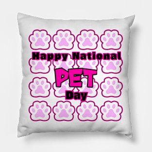 national pet day Pillow