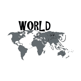 A funny map of the world 3 T-Shirt