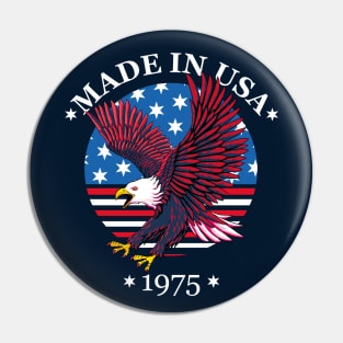 Made in USA 1975 - Patriotic National Eagle Pin