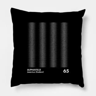 Alphaville / Minimal Graphic Design Tribute Pillow