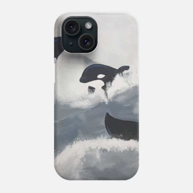 Killer Whales Phone Case by BeatrizAmazonas