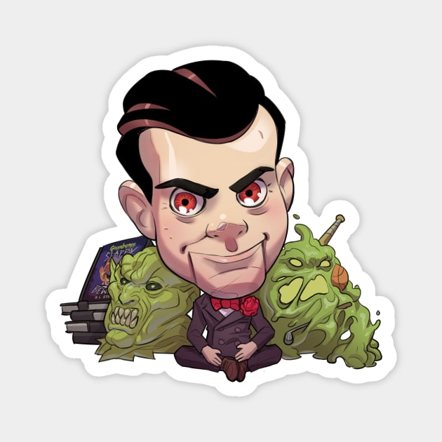 Slappy Goosebumps Magnet by Casey Edwards