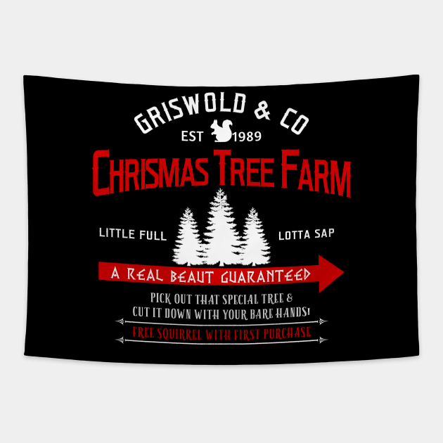 Griswold and co est 1989 christmas tree farm little full lotta Tapestry by Leblancd Nashb