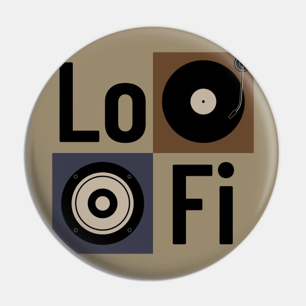 Lo Fi Pin by SunGraphicsLab