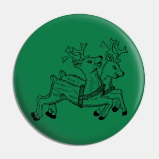 Fun Christmas Reindeer Apparel Pin