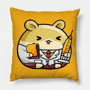 Cute Hamster Doctor Pillow