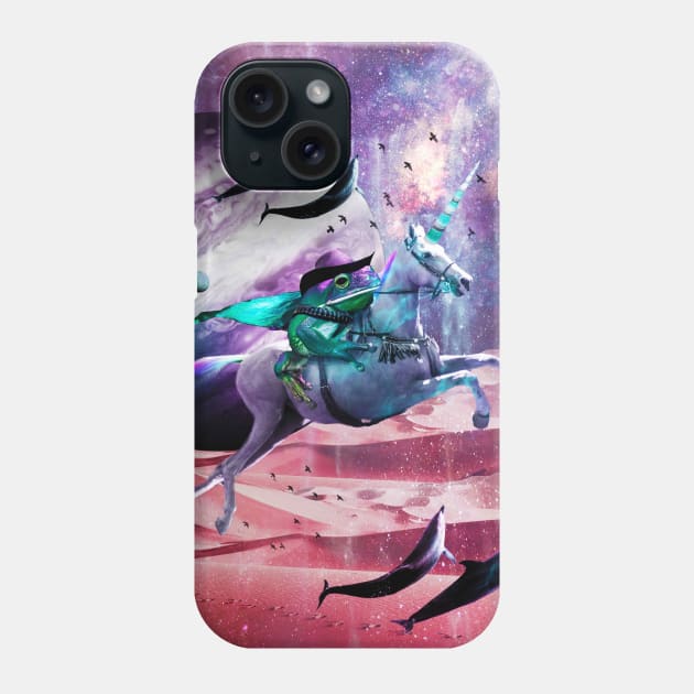 Epic Frog Riding Unicorn Phone Case by Random Galaxy