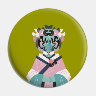 Tiger Asian Costume Pin