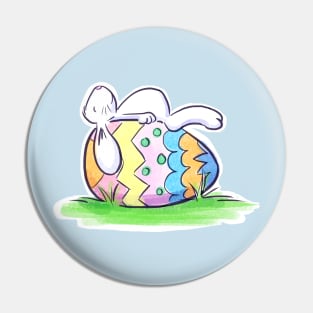 Sleeping Easter Bunny Pin