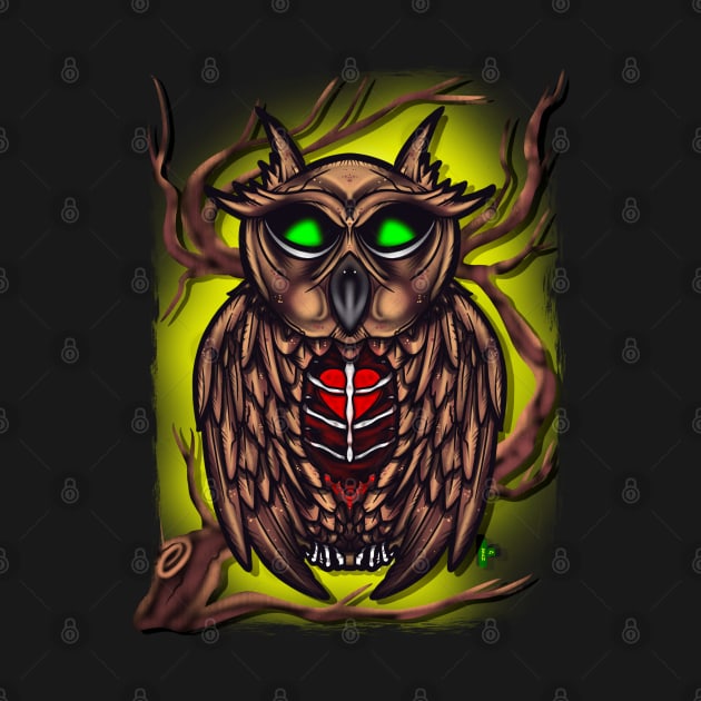 Creepy owl by Chillateez 