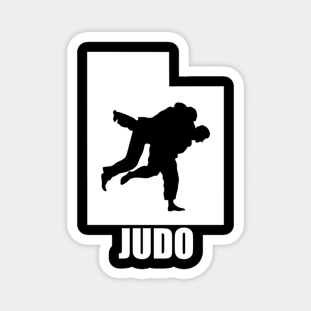 Utah Judo (w/ Text) Magnet by Ruiz Combat Grappling