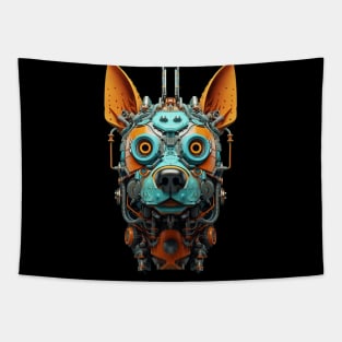Industrial Punk Dogs by Liza Kraft 8.0 Tapestry