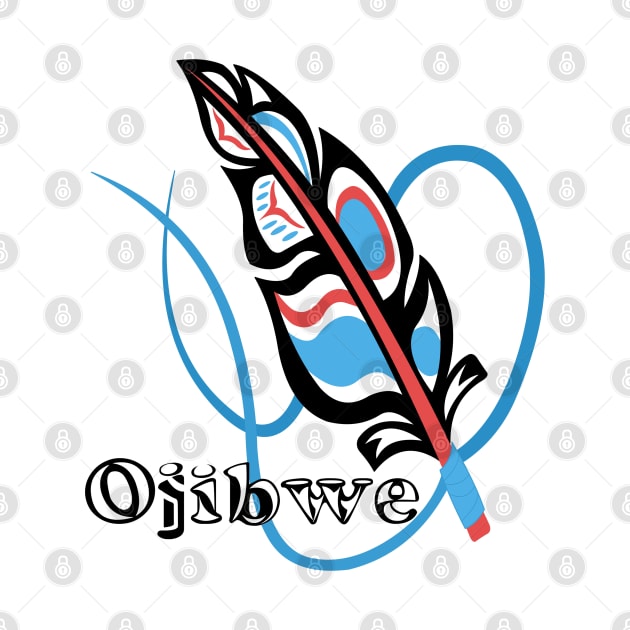 Ojibwe & Feather by KendraHowland.Art.Scroll