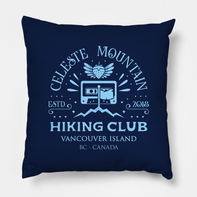 Celeste Mountain Hiking Crest Pillow by Lagelantee