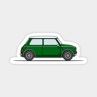 Classic Mini Cooper - Green Magnet