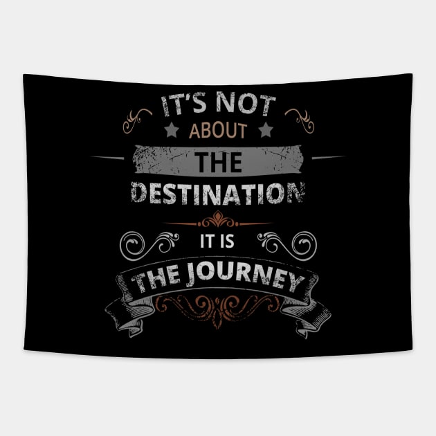 Life is a Journey - Life Lesson Tapestry by tatzkirosales-shirt-store