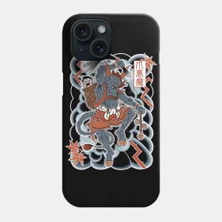 Krampus Tattoo Style - Creepy Japanese Irezumi Tattoo Style - Christmas Holiday Design Phone Case