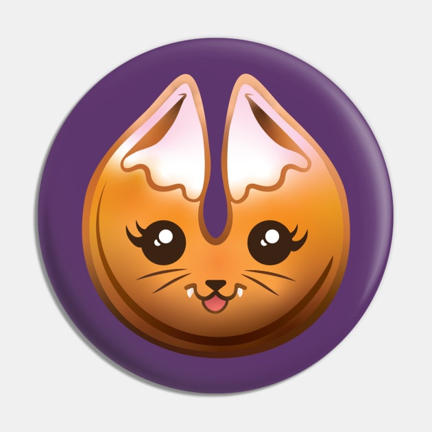 Fortune Kitty Cookie Pin by AliceQuinn