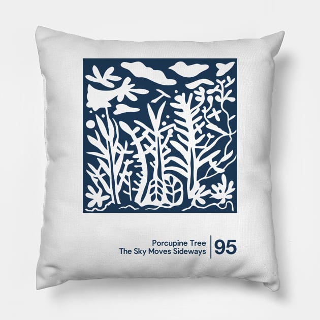 Porcupine Tree - Minimalist Style Illustration Artwork Pillow by saudade