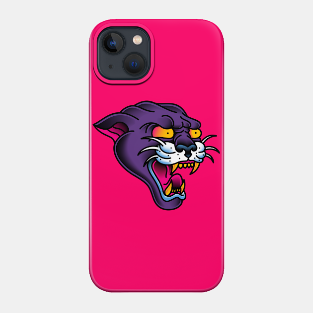 American Traditional Panther Head - Tattoo - Phone Case