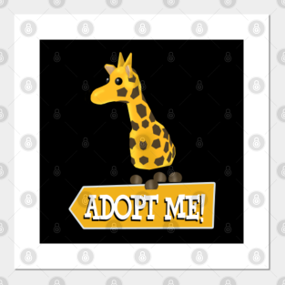 Adopt Me Posters And Art Prints Teepublic - roblox adopt me giraffe drawing