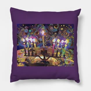 Mystical Menorah Pillow