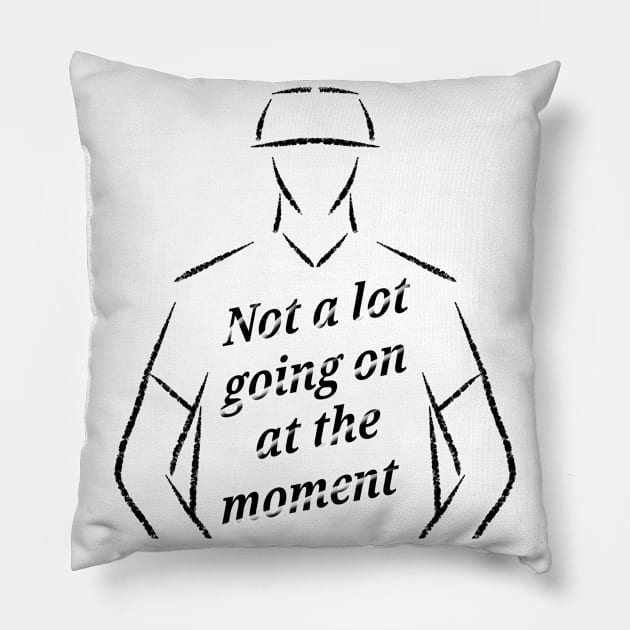 Not a lot going on at the moment Pillow by FariDesigns 