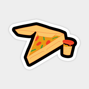 Take Out Pizza Slice Magnet