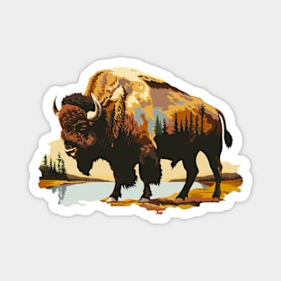 Yellowstone Bison Magnet