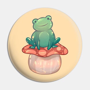 Toadstool Froggy Pin