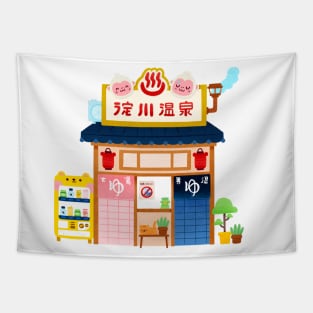 Japan Onsen Tapestry