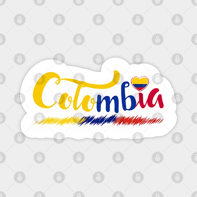 Colombia Flag Magnet by JessArty