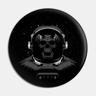 Skull astronaut Pin