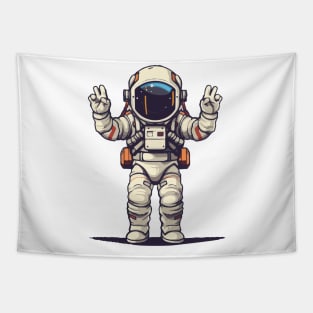 Astronaut In Space Tapestry