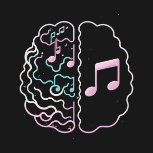 Musician Brain With Music Notes T-Shirt