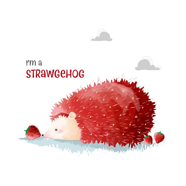 Hedgehog strawberry strawgehog by Johnny_Sk3tch