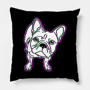 Cute and Colorful French Bulldog Pillow